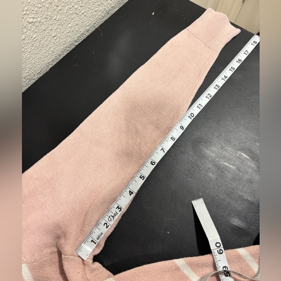 Liz Claiborne 100% Cotton Light Pink Chevron Sweater Sz S - Picture 5 of 7